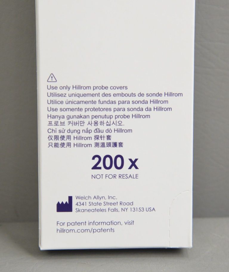 Case of 25 Hillrom Welch Allyn Ear Thermometer Probe Covers 06000005