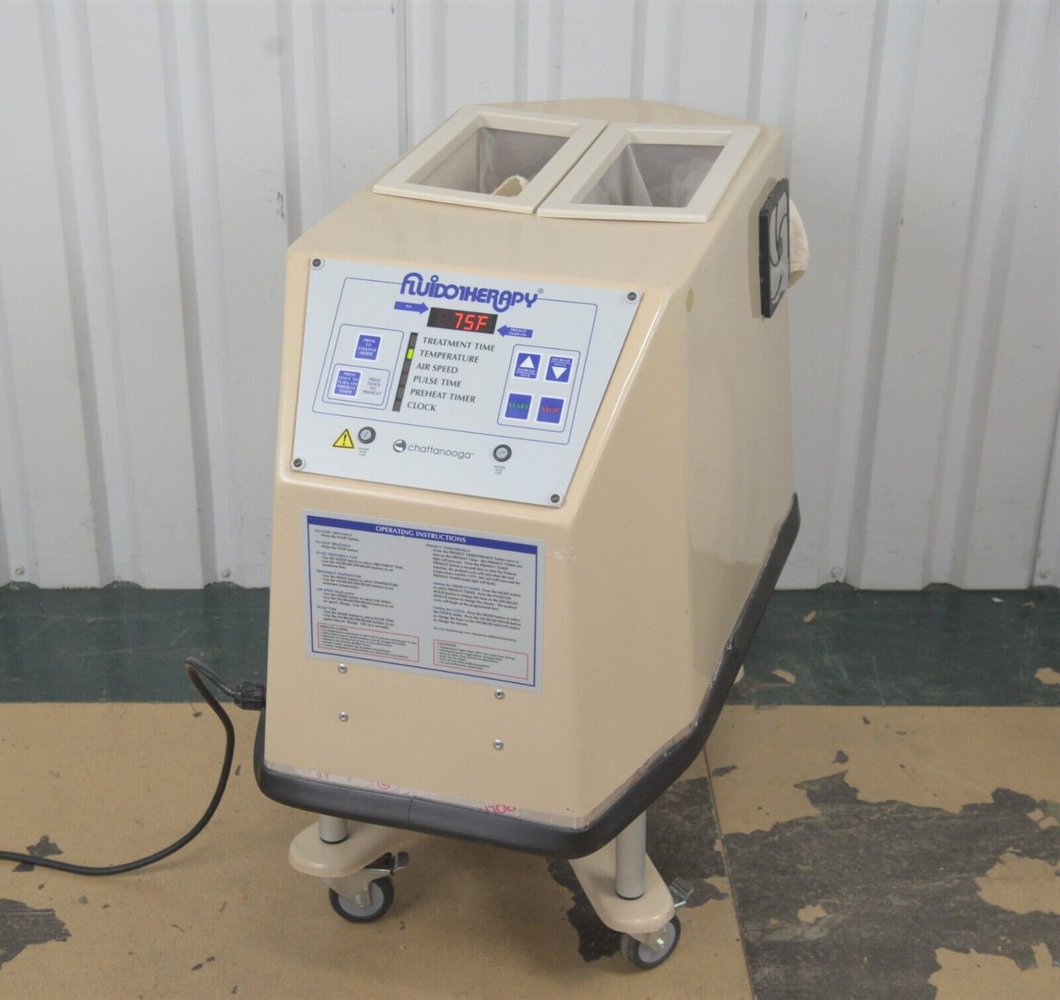 Chattanooga Fluidotherapy FLU115D Double Extremity Dry Heat Therapy