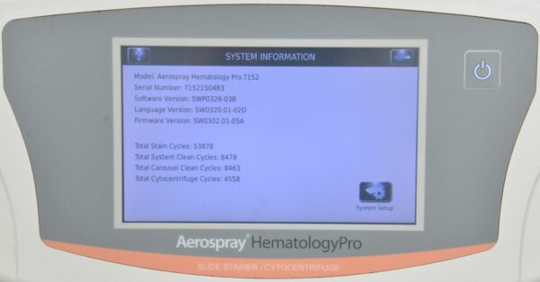 Elitech Aerospray Hematology Pro 7152 Slide Stainer Cytocentrifuge