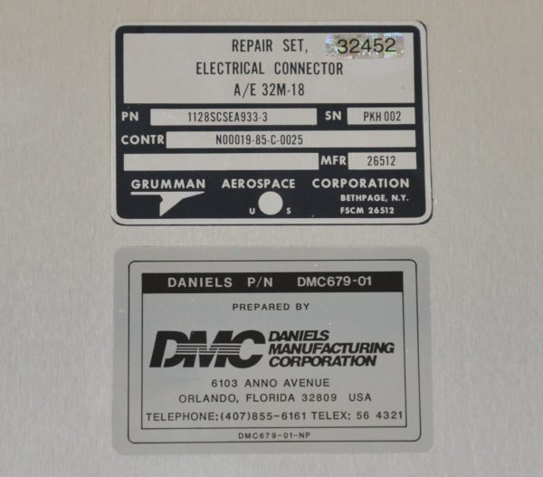 Grumman EA-6B Aerospace A/E 32M-18 DMC679-01 Electrical Connector DMC Daniels