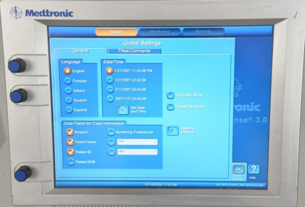 Medtronic NIM-Response 3.0 Nerve Monitoring System 8253001 W/ Cart