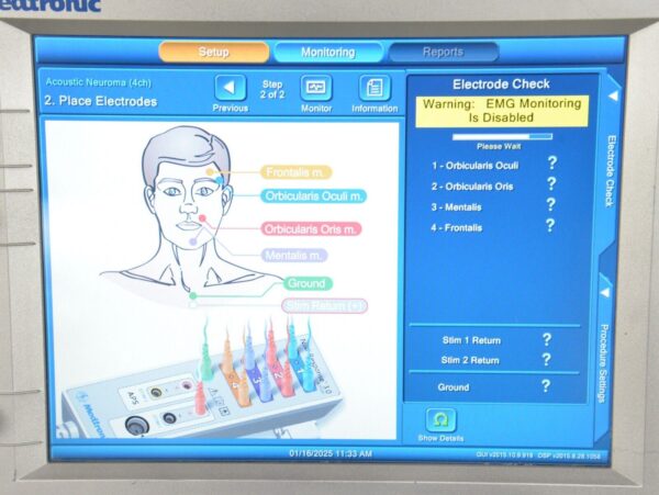 Medtronic NIM-Response 3.0 Nerve Monitoring System 8253001 W/ Cart