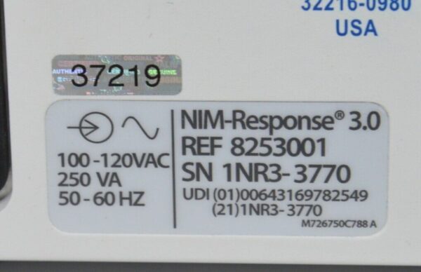 Medtronic NIM-Response 3.0 Nerve Monitoring System 8253001 W/ Cart