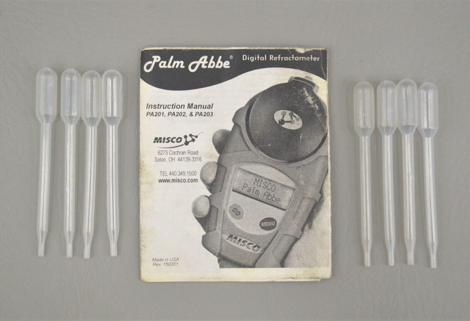 Misco Palm Abbe II PA201x 0 56 Brix Digital Refractometer EG Freezing Point °F Rhino Trade LLC