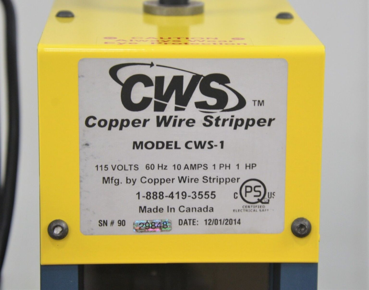 New Copper Wire Stripper CWS1 Electric Copper Cable Wire Stripping