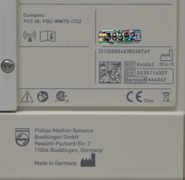 Philips IntelliVue Patient Monitor MX450 866062 W/ IntelliVue X2, Masimo, Patient Monitor, NiBP, SPO2 12-Lead & Temp