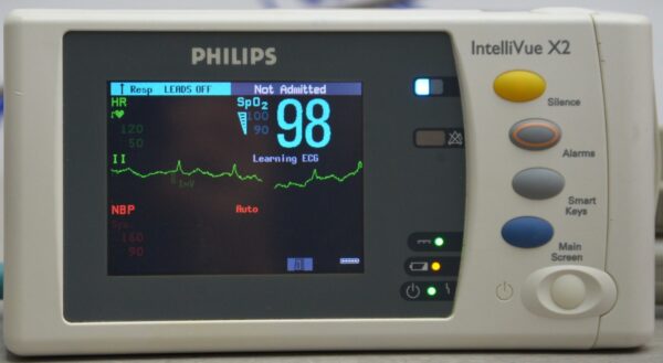 Philips IntelliVue Patient Monitor MX450 866062 W/ IntelliVue X2, Masimo, Patient Monitor, NiBP, SPO2 12-Lead & Temp