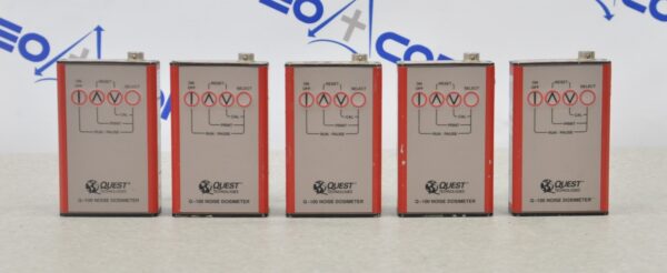 Set of 5 Quest Q-100 Noise Dosimeter W/ AC-300 Acoustic Calibrator & Case