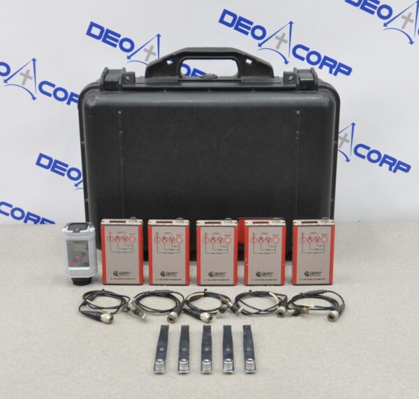 Set of 5 Quest Q-100 Noise Dosimeter W/ AC-300 Acoustic Calibrator & Case