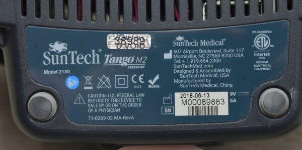 SunTech Tango M2 2130 BP Display w/ GE HealthCare CASE V6.73 Stress System